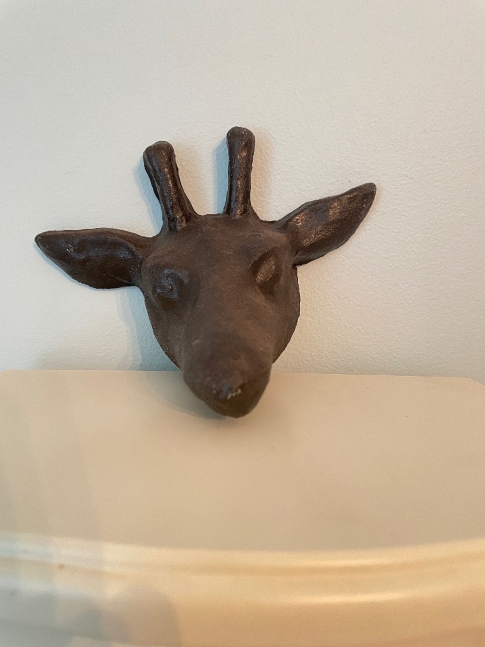 Vintage Papier-Mâché Giraffe / Safari Head Wall Decor